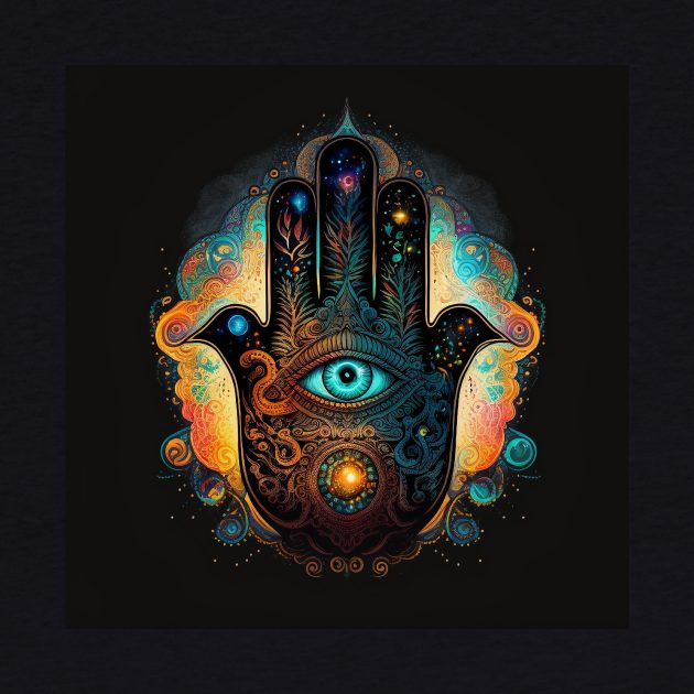 Trippy Hamsa by taoistviking